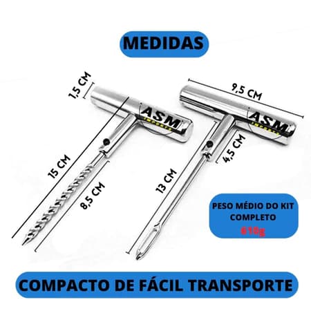 Reparo Metal Com Chaves Maleta E Refis - imagem 3