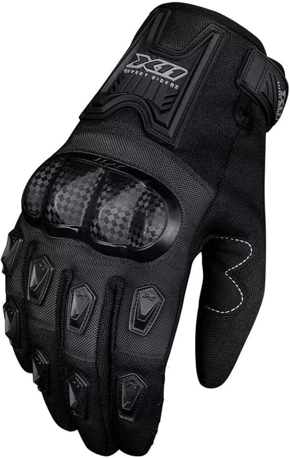 Luva X11 Blackout Motociclista Cor Preto