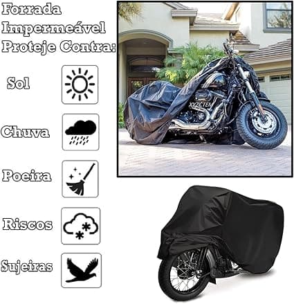 Capa Para Cobrir Moto em Couro Protetora - imagem 4
